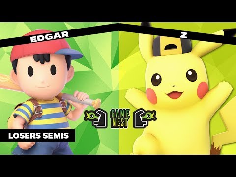Game Nest Smash It Up: Edgar (Ness) vs Z (Pikachu) - Losers Semis