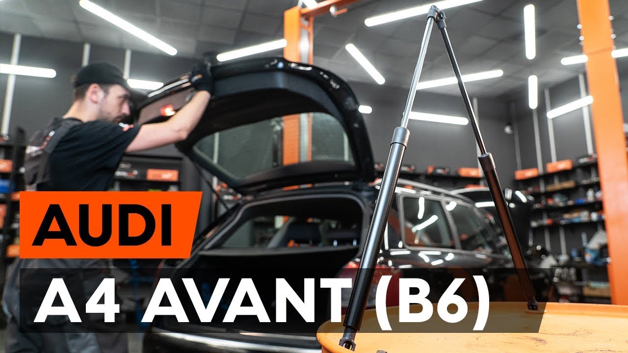 Jak vyměnit vzpery kufru na Audi A4 B6 Avant – návod k výměně