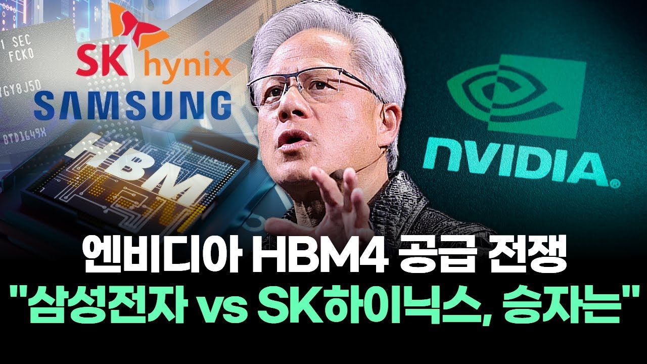 엔비디아 HBM4 공급 전쟁 "삼성전자 vs SK하이닉스, 승자는"