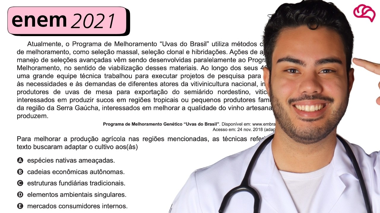 Resolução em Vídeo — Questão 48 ENEM 2021