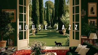 Smooth Jazz Music & Deep House Jazz - Elegant Villa Garden Chill Beats For Relax