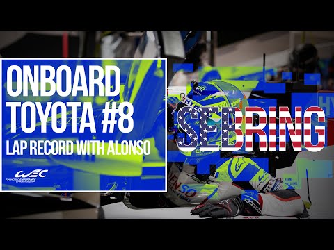 2019 1000 Miles of Sebring - New record lap set by Fernando Alonso (Toyota#8)