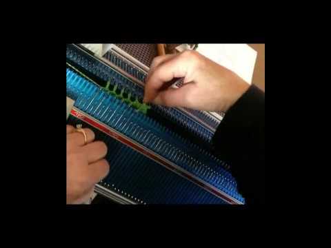 binding off in rib on the Sears Orion 360 Knitting Machine