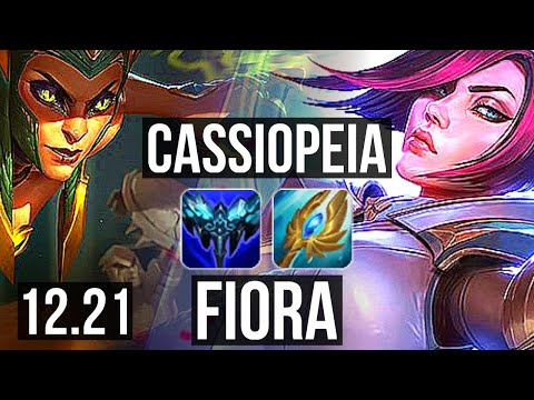 CASSIOPEIA vs FIORA (TOP) | Rank 3 Cassio, 4/0/3, 65% winrate | KR Challenger | 12.21