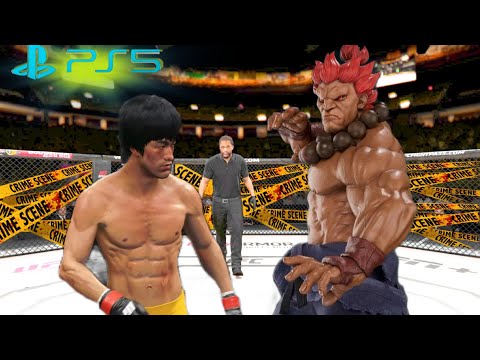 UFC4 Bruce Lee vs. Akuma Tekken EA Sports UFC 4