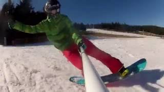 preview picture of video 'Snowboard freestyle buttering zieleniec 2014 Voelkl Squad Rocker'