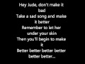 Hey Jude Lyrics by Paul McCartney ft. Elton John ...