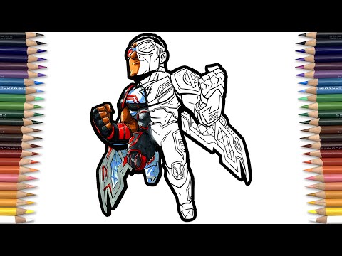 The FALCON Coloring Pages | MARVEL Superhero Adventures Coloring Book