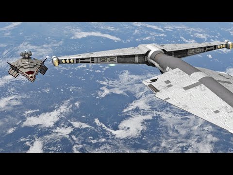 Savage Destroyer vs Victory-class Star Destroyer - Star Wars: Empire At War Remake NPC Battle