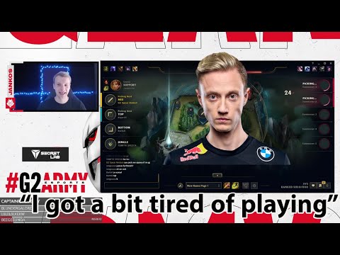 G2 Jankos on the real reason G2 arent going to worlds??