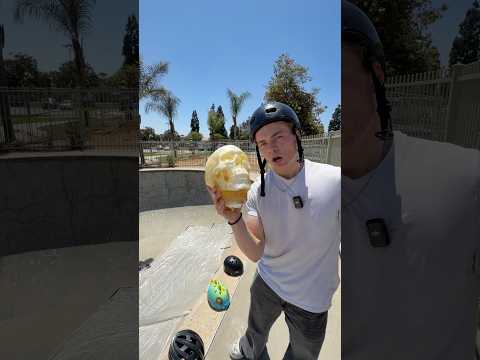 helmets VS skatepark drop🛴
