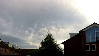 preview picture of video 'Mammatus clouds at Wateringse Veld, The Hague, Netherlands - 2014-05-06'