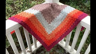Granny Triangle Crochet Shawl - Super Easy for Absolute Beginners