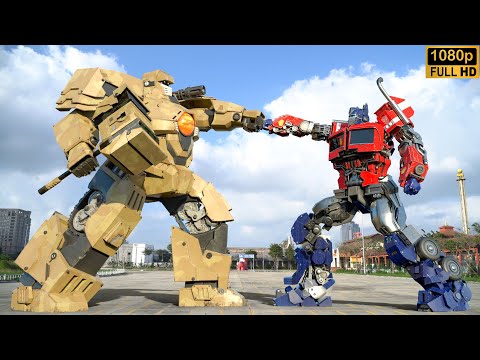Трансформеры: Последний рыцарь - Optimus Prime vs Jaguar Robot | Paramount Pictures [HD]