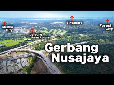 OPEN NOW! New Strategic Gateway to Singapore & Second Link - GERBANG NUSAJAYA | 4K 60FPS