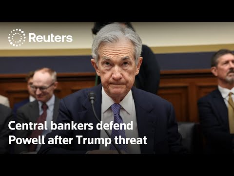 全球央行總裁力挺鮑爾！川普威脅也擋不住？ | 路透 (Global central bankers defend Fed's Powell after Trump threat | REUTERS)