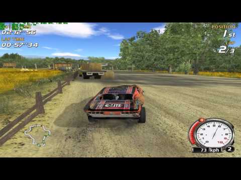FlatOut Walkthrough Part 29 - Gold: HayVille Havoc