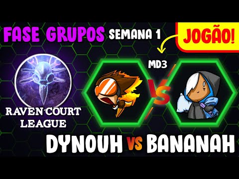 [Raven Court League] Dynouh x BananaH | Semana 1 [PT-BR] Heroes of the Storm