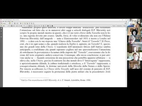 La Chiave della Teosofia 01 - LUT Torino - Centro di Studi Teosofici H. P. Blavatsky