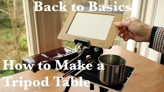 Making a Thin and Strong Table to Hold all your Watercolour Equipment