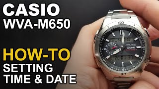 Casio WVA-M650 - Setting time and date - module 5110