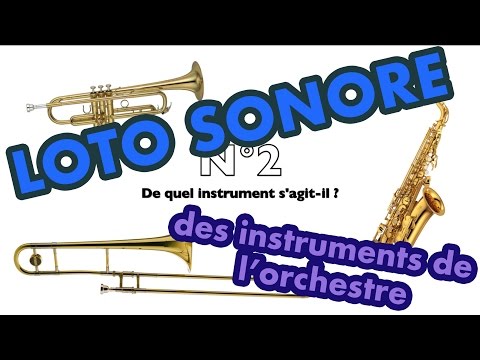 LOTO sonore, reconnaissance des timbres (sons) des instruments de musique