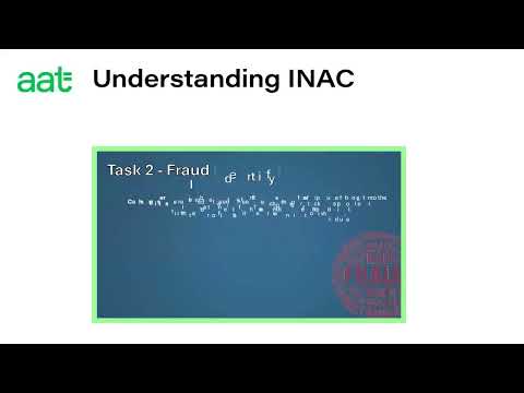 AAT | Study Suport Session - Understanding INAC (Internal Accounting Systems and Controls) - Level 4