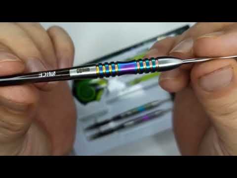 (D DART STORE) ONE80 STEEL TIP DART - 24G CORAL CHAMELEON VHD 90% TUNGSTEN STEEL DARTS #ONE80DARTS