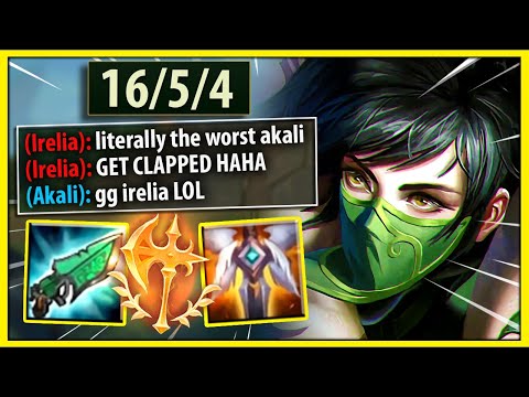 #1 AKALI WORLD MURDERS MASSIVE TRASH-TALKER (PROF AKALI VS HATER) - League of Legends