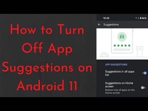 How to Turn Off App Suggestions on Android 11 Stock OS