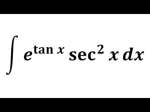 Integral of e^(tan x)sec^2 x