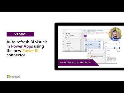 Auto refresh BI visuals in Power Apps using the new Power BI connector