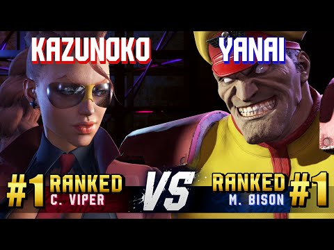 SF6 ▰ KAZUNOKO (#1 Ranked C.Viper) vs YANAI (#1 Ranked M.Bison) ▰ High Level Gameplay