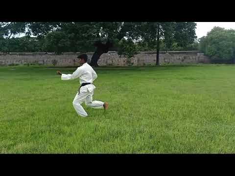 KARATE MAN# 1st basic Kihon KATA-YON(JUNI-NO)#japan shito ryu karate style #prabhuchan3@gmail.com
