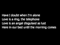 Patti Smith 'Because the Night' lyrics 
