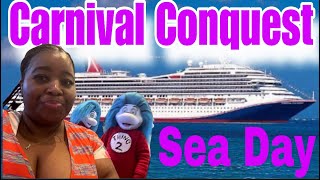 Carnival Conquest Easter Cruise 2025: Sea Day Fun with Auntie V
