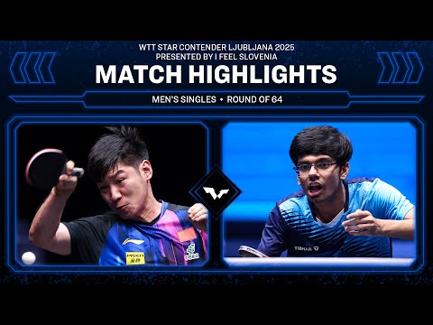 Xue Fei vs Manav Thakkar | MS R64 | #WTTLjubljana 2025
