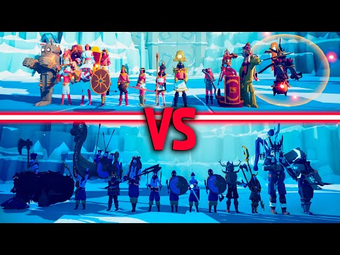 EGYPT TEAM vs MEGA VIKINGS TEAM | TABS - Totally Accurate Battle Simulator