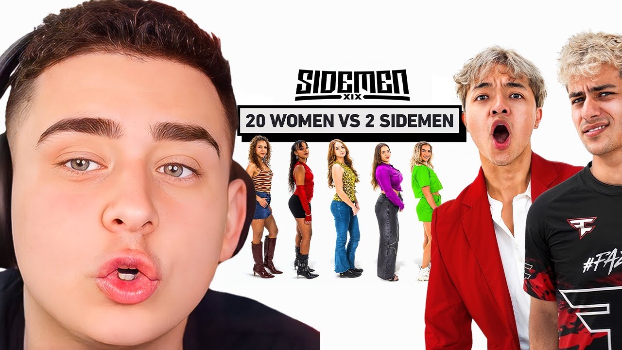 Lacy Reacts to 20 WOMEN vs 2 SIDEMEN: FAZE RONALDO & JASON EDITION