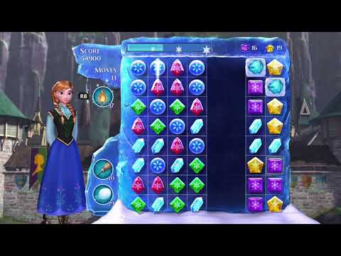 Frozen Free Fall: Snowball Fight Level 41 Walkthrough - No Power Ups