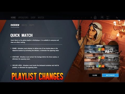 Playlist Changes - Operation Shifting Tides - Rainbow Six Siege