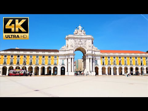 Lisbon downtown 🇵🇹 walk 4K 🇵🇹 Lisboa, Portugal 🇵🇹 4K UltraHD 60FPS classic streets of Lisbon