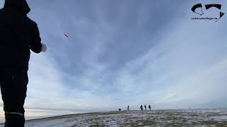 Lenkmattenfliegen auf Halde Norddeutschland 14.02.21