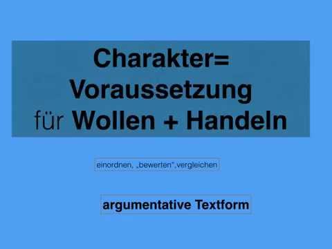 Charakterisierung/Charakteristik-so geht´s