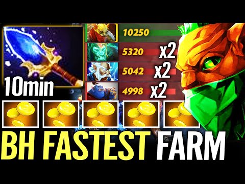 🔥 10min Aghanim + Phase Boot — Bounty Hunter Carry WTF Fastest Farm Outplayed Topson Ana Dota 2 Pro