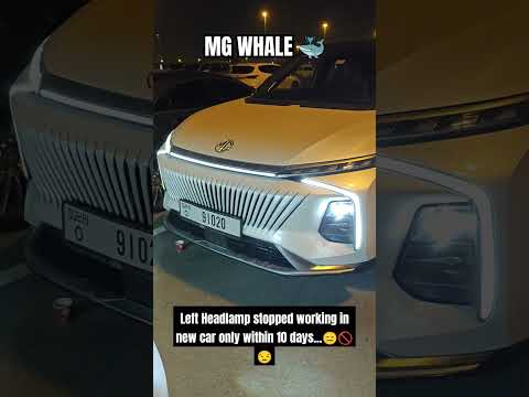 Thumbnail for #MGWhale review - Headlamp Stopped working on a Brand new MGWhale!!!! #Carissue  #followme #2024 😒🫤 by Car