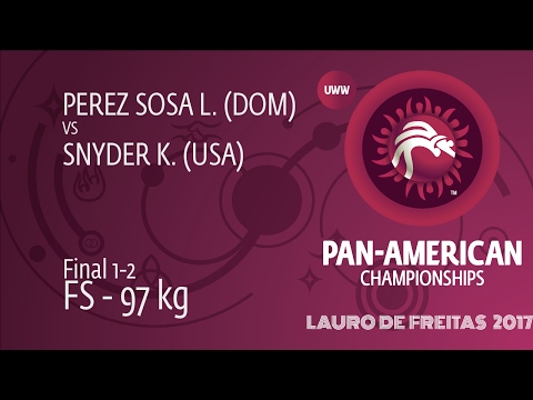 GOLD FS - 97 kg: K. SNYDER (USA) df. L. PEREZ SOSA (DOM) by TF, 0-0