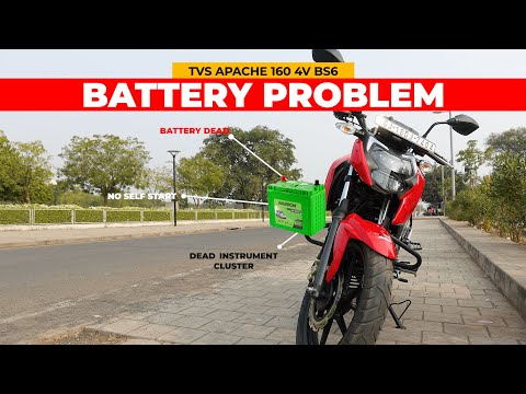 TVS APACHE 160 4V BS6 BATTERY PROBLEM I BIKE NOT GETTING STARTED