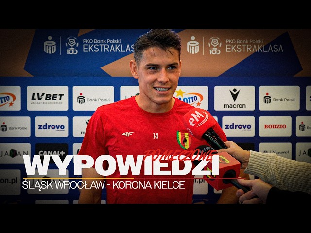 Kamil Jakubczyk i Mariusz Stępiński po meczu Śląsk Wrocław - Korona Kielce 1-2 (12.09.2026)
