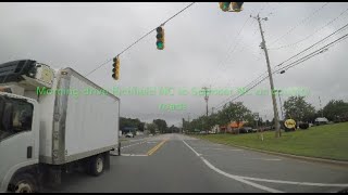 NORTH CAROLINA BACKROADS - Morning drive Richfield NC to Spencer NC on country roads - ASMR